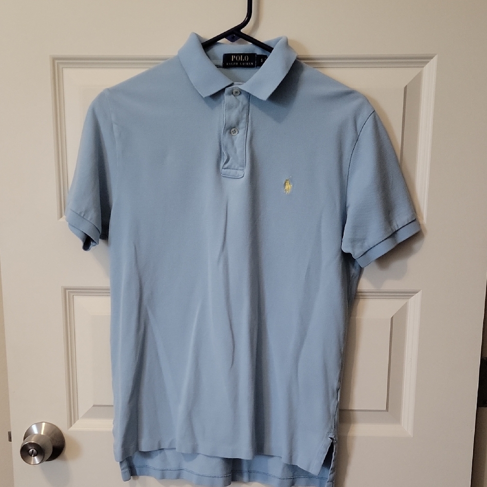 Polo by Ralph Lauren Men's Light Blue Polo Shirt